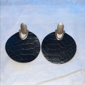 Elegant Black and Gold Earrings